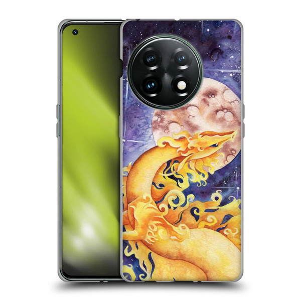 Carla Morrow Dragons Golden Sun Dragon Soft Gel Case for OnePlus 11 5G