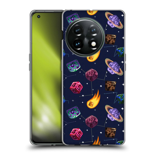 Carla Morrow Patterns Colorful Space Dice Soft Gel Case for OnePlus 11 5G