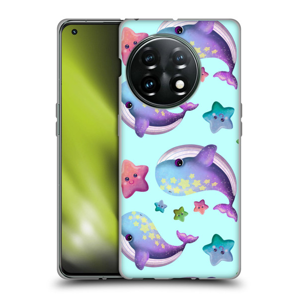 Carla Morrow Patterns Whale And Starfish Soft Gel Case for OnePlus 11 5G