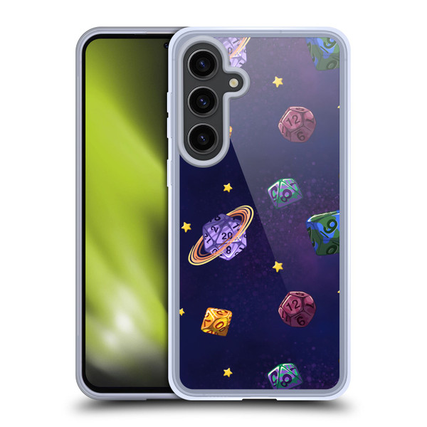 Carla Morrow Patterns Dice Numbers Soft Gel Case for Samsung Galaxy S24+ 5G