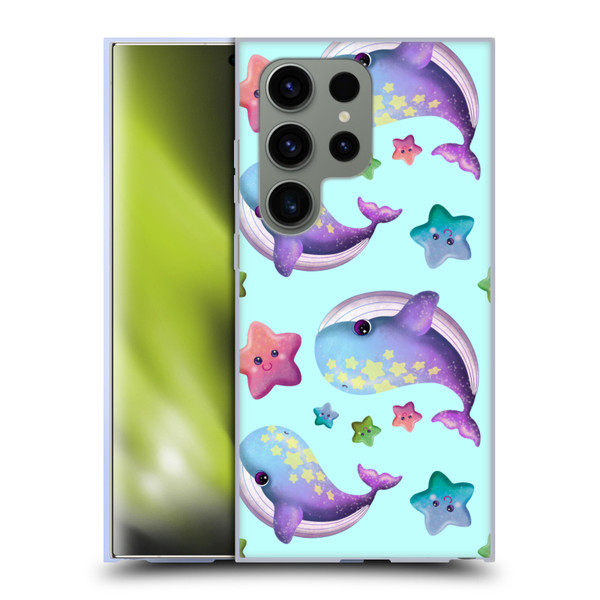 Carla Morrow Patterns Whale And Starfish Soft Gel Case for Samsung Galaxy S24 Ultra 5G
