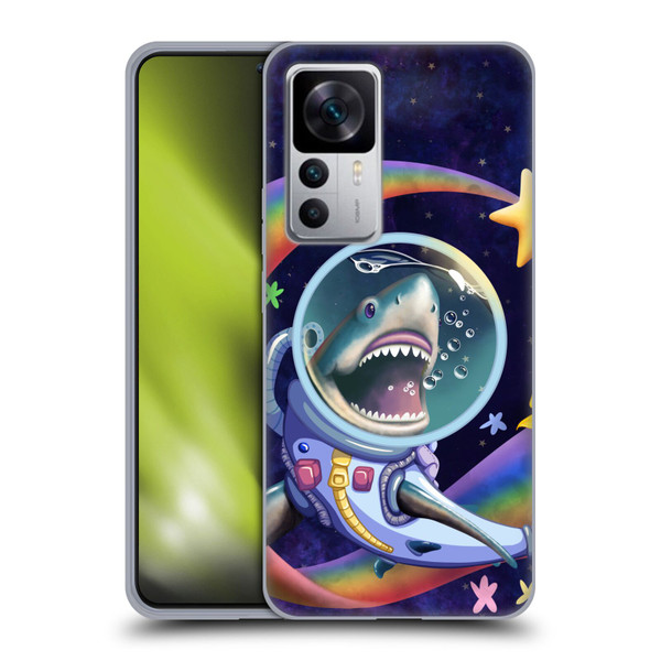 Carla Morrow Rainbow Animals Shark & Fish In Space Soft Gel Case for Xiaomi 12T 5G / 12T Pro 5G / Redmi K50 Ultra 5G