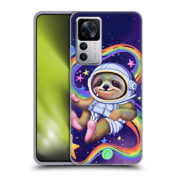 Carla Morrow Rainbow Animals Sloth Wearing A Space Suit Soft Gel Case for Xiaomi 12T 5G / 12T Pro 5G / Redmi K50 Ultra 5G