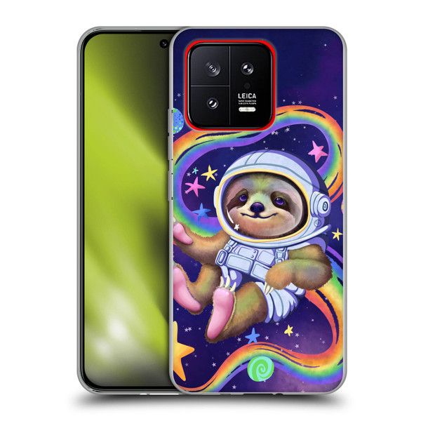 Carla Morrow Rainbow Animals Sloth Wearing A Space Suit Soft Gel Case for Xiaomi 13 5G