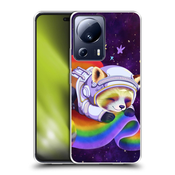 Carla Morrow Rainbow Animals Red Panda Sleeping Soft Gel Case for Xiaomi 13 Lite 5G