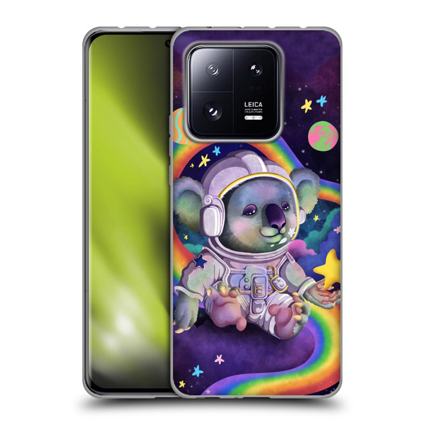 Carla Morrow Rainbow Animals Koala In Space Soft Gel Case for Xiaomi 13 Pro 5G