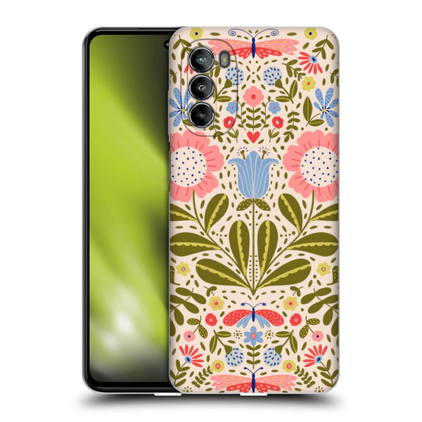 Gabriela Thomeu Floral Blooms & Butterflies Soft Gel Case for Motorola Moto G82 5G
