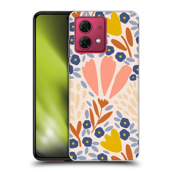 Gabriela Thomeu Floral Spring Flower Field Soft Gel Case for Motorola Moto G84 5G