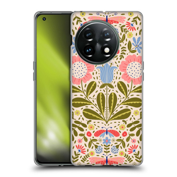 Gabriela Thomeu Floral Blooms & Butterflies Soft Gel Case for OnePlus 11 5G