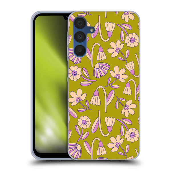 Gabriela Thomeu Floral Art Deco Soft Gel Case for Samsung Galaxy A15