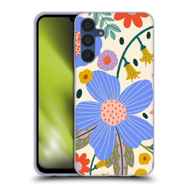Gabriela Thomeu Floral Pure Joy - Colorful Floral Soft Gel Case for Samsung Galaxy A15