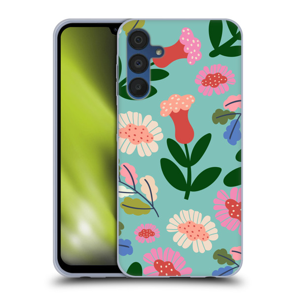 Gabriela Thomeu Floral Super Bloom Soft Gel Case for Samsung Galaxy A15