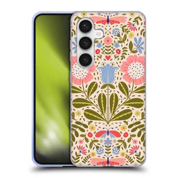 Gabriela Thomeu Floral Blooms & Butterflies Soft Gel Case for Samsung Galaxy S24 5G