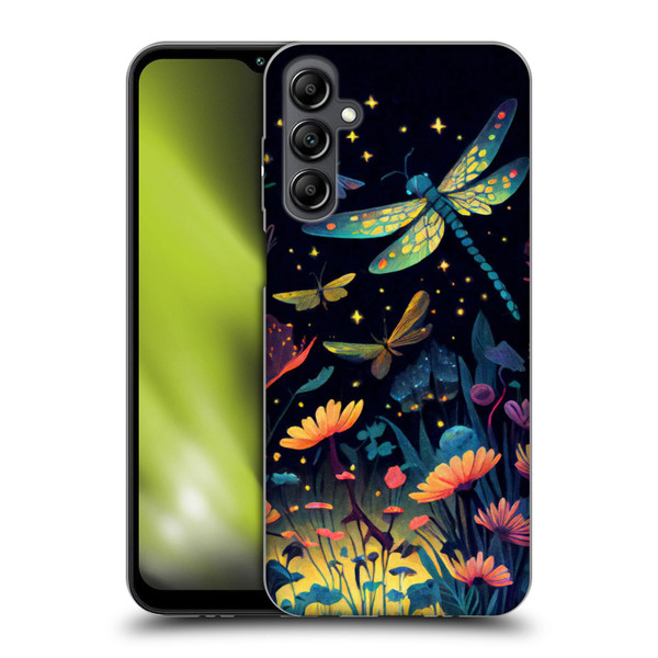 JK Stewart Art Dragonflies In Night Garden Soft Gel Case for Samsung Galaxy M14 5G