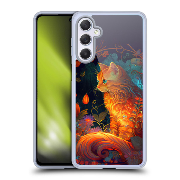 JK Stewart Art Cat Soft Gel Case for Samsung Galaxy M54 5G