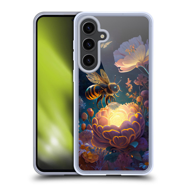 JK Stewart Art Bee Soft Gel Case for Samsung Galaxy S24+ 5G