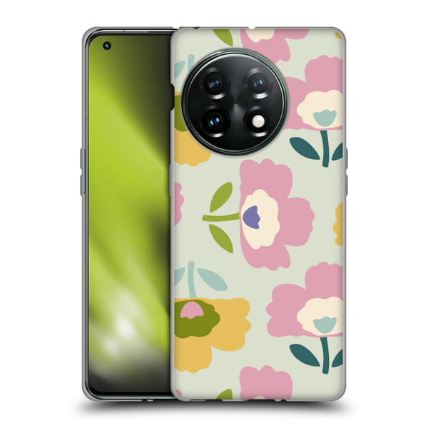 Gabriela Thomeu Retro Scandinavian Floral Soft Gel Case for OnePlus 11 5G