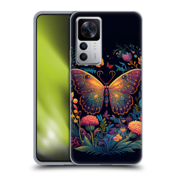 JK Stewart Art Butterfly In Night Garden Soft Gel Case for Xiaomi 12T 5G / 12T Pro 5G / Redmi K50 Ultra 5G