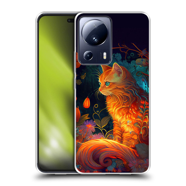 JK Stewart Art Cat Soft Gel Case for Xiaomi 13 Lite 5G