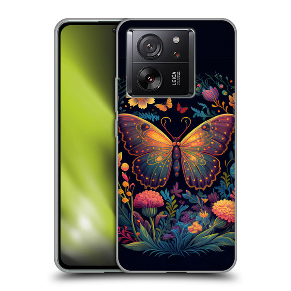 JK Stewart Art Butterfly In Night Garden Soft Gel Case for Xiaomi 13T 5G / 13T Pro 5G