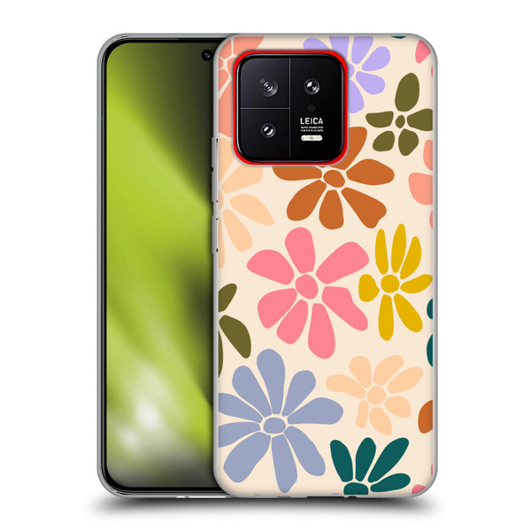 Gabriela Thomeu Retro Rainbow Color Floral Soft Gel Case for Xiaomi 13 5G