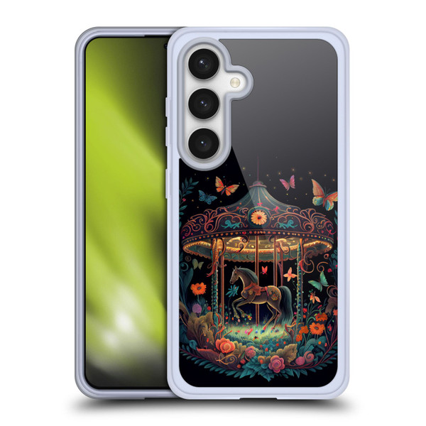 JK Stewart Graphics Carousel Dark Knight Garden Soft Gel Case for Samsung Galaxy S24 5G