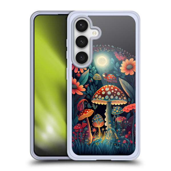 JK Stewart Graphics Ladybug On Mushroom Soft Gel Case for Samsung Galaxy S24 5G