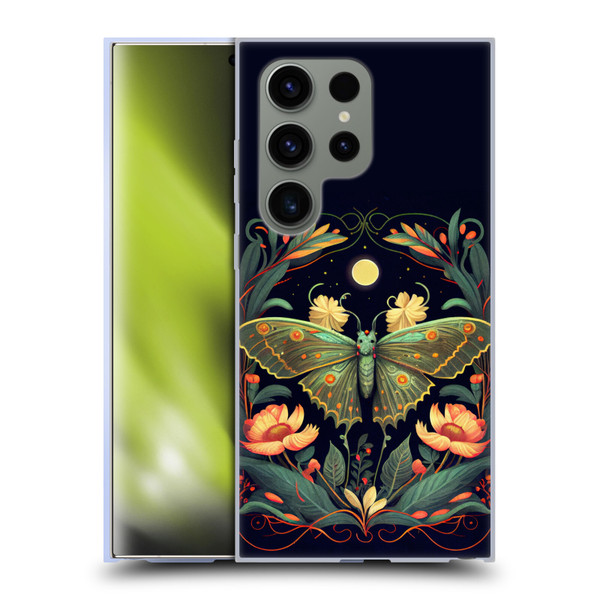 JK Stewart Graphics Lunar Moth Night Garden Soft Gel Case for Samsung Galaxy S24 Ultra 5G