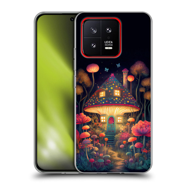 JK Stewart Graphics Mushroom Cottage Night Garden Soft Gel Case for Xiaomi 13 5G