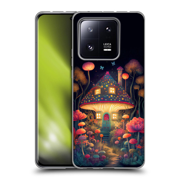 JK Stewart Graphics Mushroom Cottage Night Garden Soft Gel Case for Xiaomi 13 Pro 5G