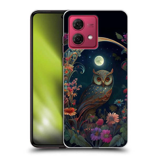 JK Stewart Key Art Owl Soft Gel Case for Motorola Moto G84 5G