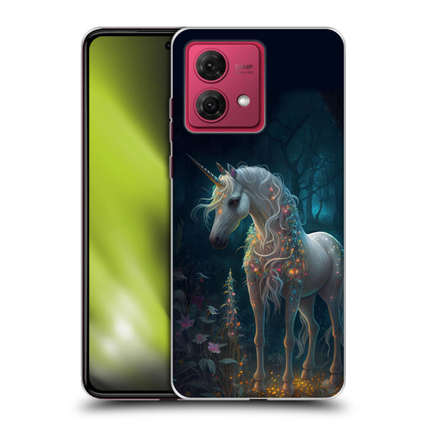 JK Stewart Key Art Unicorn Soft Gel Case for Motorola Moto G84 5G