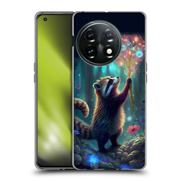 JK Stewart Key Art Raccoon Soft Gel Case for OnePlus 11 5G