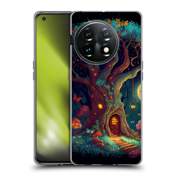 JK Stewart Key Art Tree With Small Door In Trunk Soft Gel Case for OnePlus 11 5G