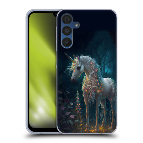 JK Stewart Key Art Unicorn Soft Gel Case for Samsung Galaxy A15