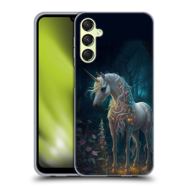 JK Stewart Key Art Unicorn Soft Gel Case for Samsung Galaxy A24 4G / M34 5G