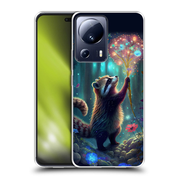 JK Stewart Key Art Raccoon Soft Gel Case for Xiaomi 13 Lite 5G