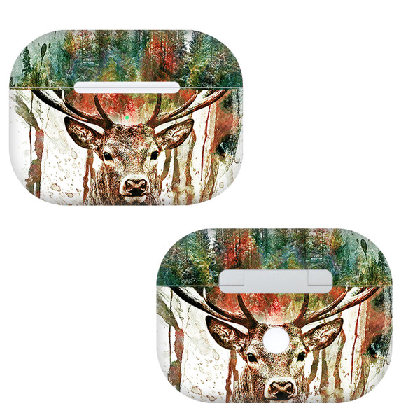 Riza Peker Artwork Deer Vinyl Sticker Skin Decal Cover for Apple AirPods Pro Charging Case