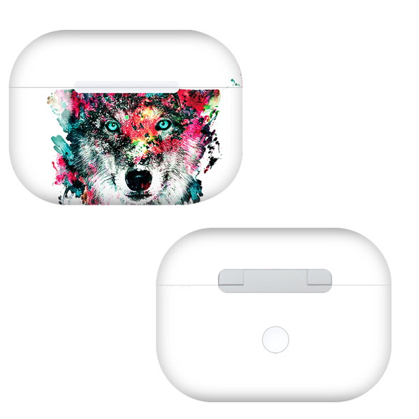 Riza Peker Artwork Wolf Vinyl Sticker Skin Decal Cover for Apple AirPods Pro Charging Case