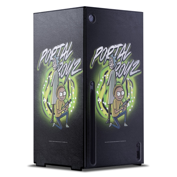 Rick And Morty Graphics Portal Boyz Game Console Wrap Case Cover for Microsoft Xbox Series X