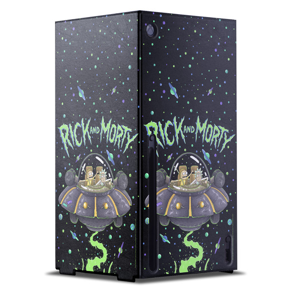 Rick And Morty Graphics The Space Cruiser Game Console Wrap Case Cover for Microsoft Xbox Series X