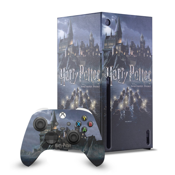 Harry Potter Graphics Castle Game Console Wrap and Game Controller Skin Bundle for Microsoft Series X Console & Controller