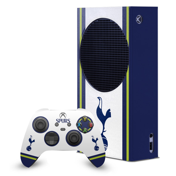 Tottenham Hotspur F.C. Logo Art 2022/23 Home Kit Game Console Wrap and Game Controller Skin Bundle for Microsoft Series S Console & Controller