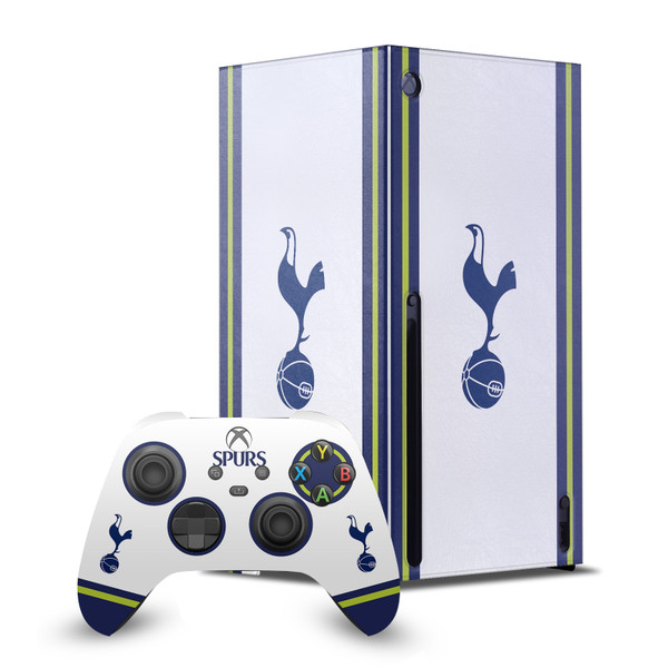 Tottenham Hotspur F.C. Logo Art 2022/23 Home Kit Game Console Wrap and Game Controller Skin Bundle for Microsoft Series X Console & Controller