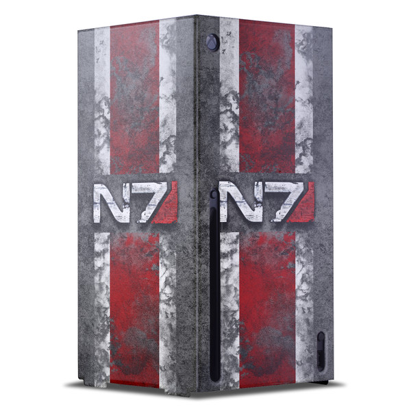 EA Bioware Mass Effect Graphics N7 Logo Distressed Game Console Wrap Case Cover for Microsoft Xbox Series X