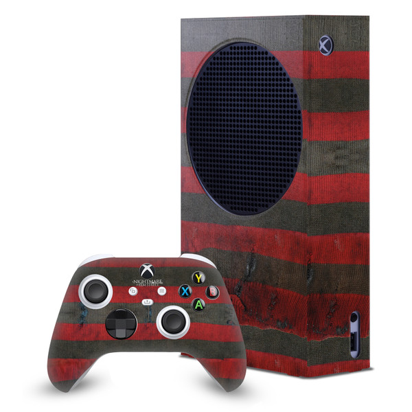 A Nightmare On Elm Street (2010) Graphics Freddy Game Console Wrap and Game Controller Skin Bundle for Microsoft Series S Console & Controller