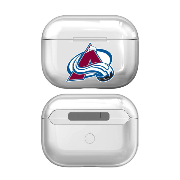 NHL Team Logo 1 Colorado Avalanche Clear Hard Crystal Cover Case for Apple AirPods Pro 2 Charging Case