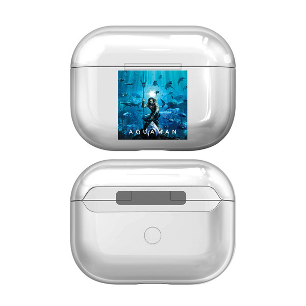 Aquaman Movie Posters Marine Telepathy Clear Hard Crystal Cover Case for Apple AirPods Pro 2 Charging Case
