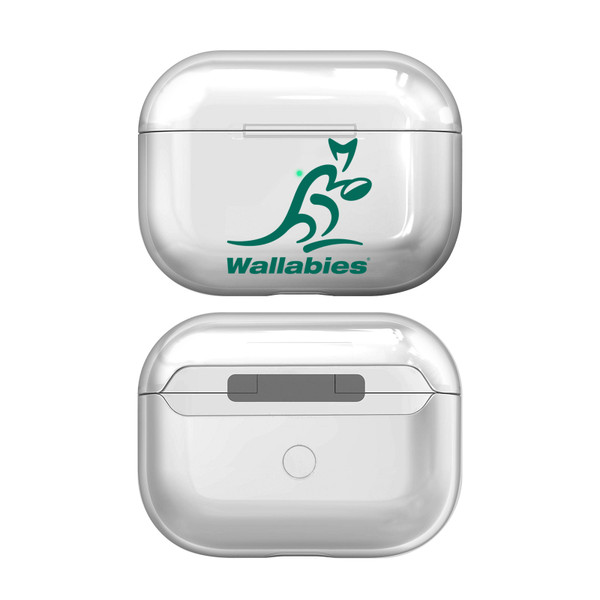 Australia National Rugby Union Team Wallabies Crest Plain Clear Hard Crystal Cover Case for Apple AirPods Pro 2 Charging Case