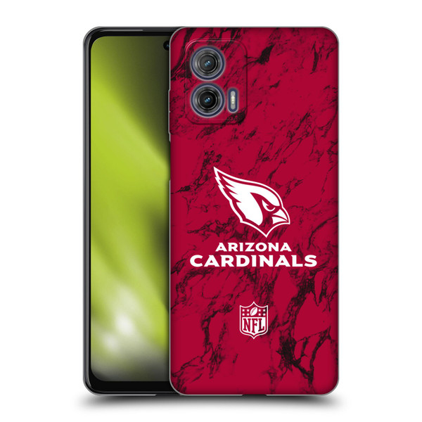 NFL Arizona Cardinals Graphics Coloured Marble Soft Gel Case for Motorola Moto G73 5G